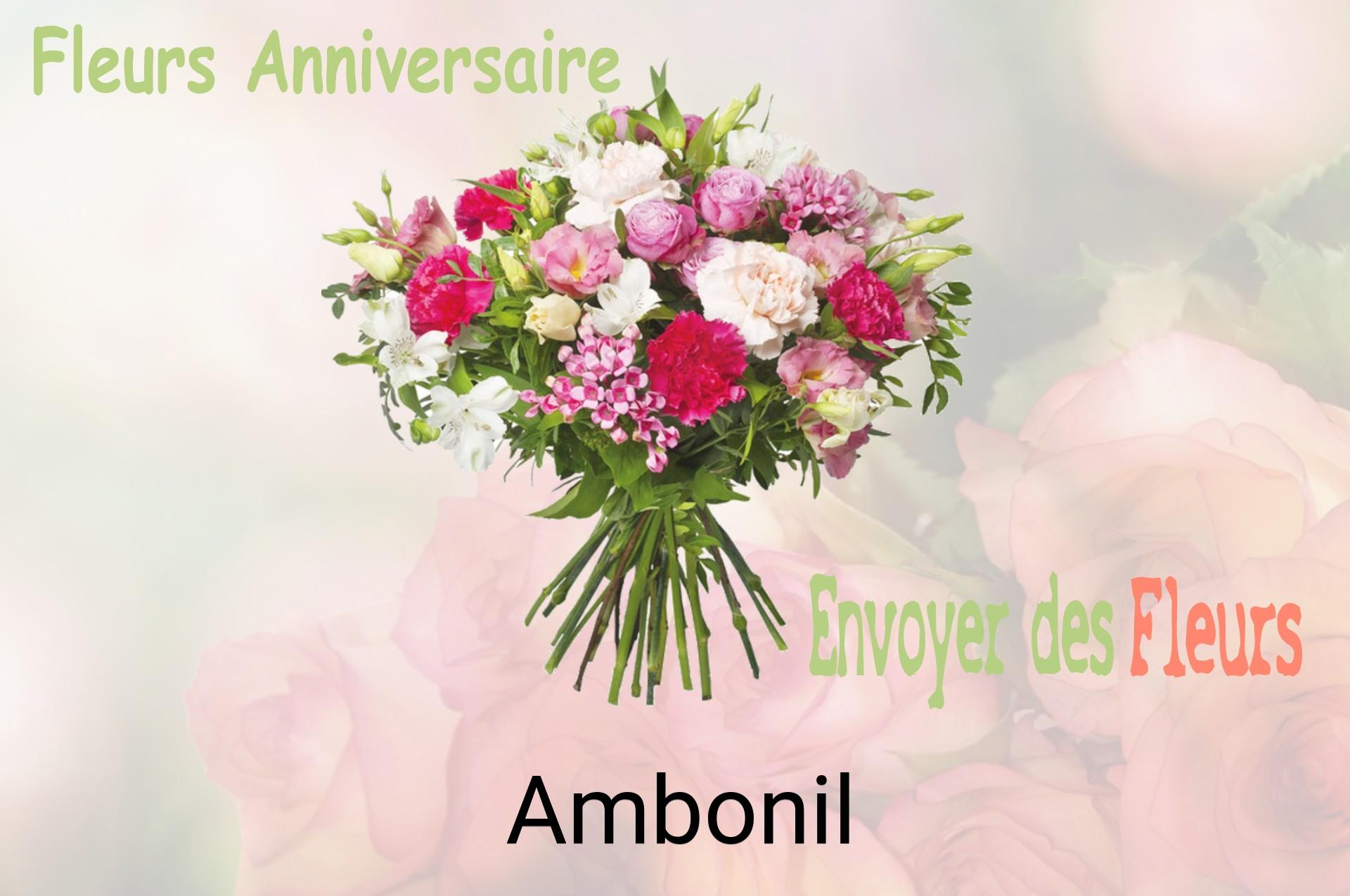 Bouquet de fleurs d’anniversaire livré à Ambonil
