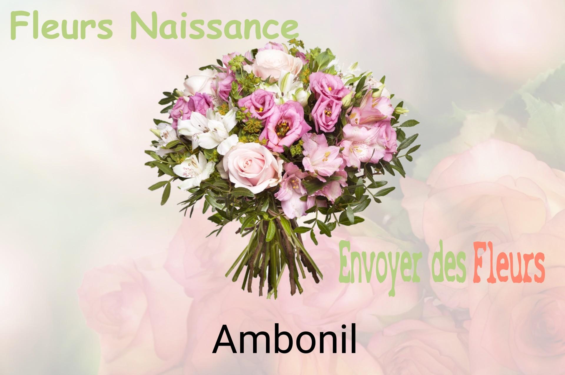 Bouquet de fleurs de naissance livré à Ambonil
